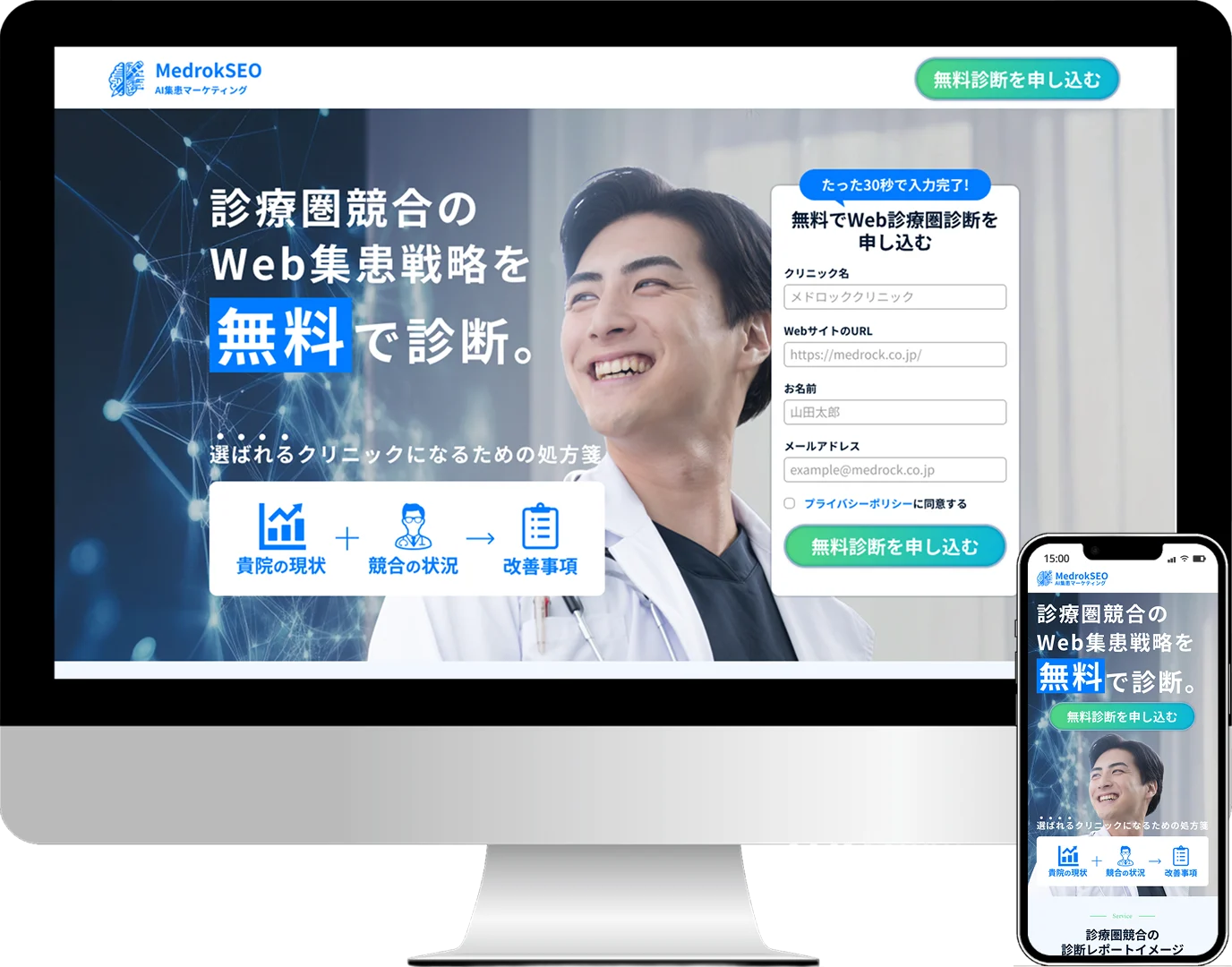 AI集患マーケティングの制作実績